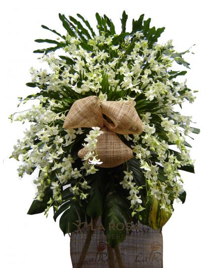 Funeral Flowers 71 - Standing Funeral Flower by LaRosa Flower Shop Quezon City