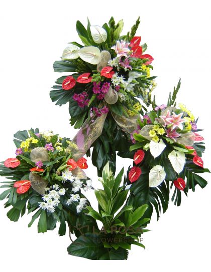 Sympathy 035 - Standing Funeral Flower by LaRosa Flower Shop Quezon City