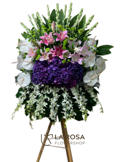 Sympathy Flower Stand 07 - Standing Funeral Flower by LaRosa Flower Shop Quezon City