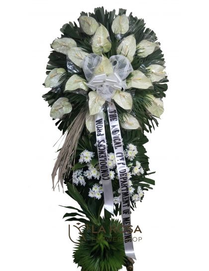 Sympathy Flower Stand 09 - Standing Funeral Flower by LaRosa Flower Shop Quezon City