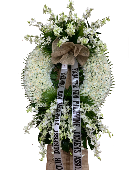 Sympathy Flower Wreath 06 - Wreath Funeral Flower by LaRosa Flower Shop Quezon City