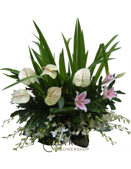 Sympathy Garden Single 01  - Funeral Flower Delivery by LaRosa Flower Shop Quezon City