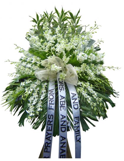 Sympathy 036 - Standing Funeral Flower by LaRosa Flower Shop Quezon City