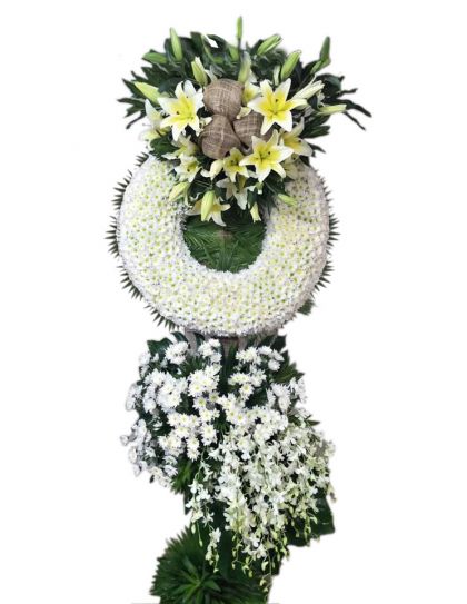 Flower Wreath 16 - Wreath Funeral Flower by LaRosa Flower Shop Quezon City