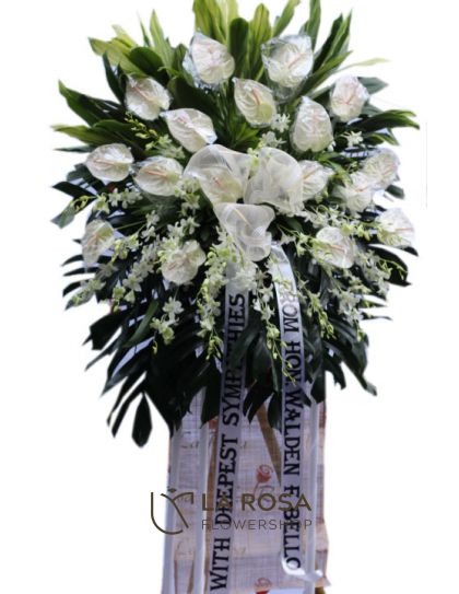 Funeral Flowers 60 - Standing Funeral Flower by LaRosa Flower Shop Quezon City