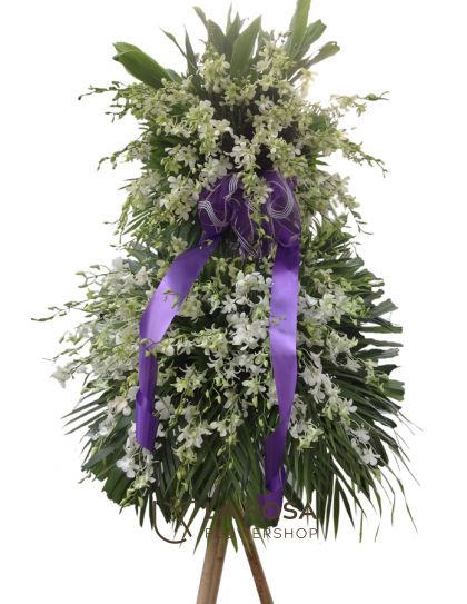 Flower Standy 07 - Standing Funeral Flower by LaRosa Flower Shop Quezon City