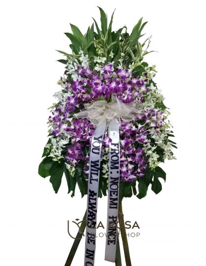 Flower Standy 24 - Standing Funeral Flower by LaRosa Flower Shop Quezon City