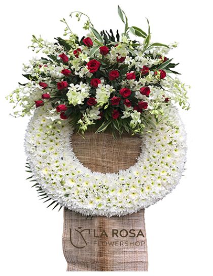 Flower Wreath 04 - Wreath Funeral Flower by LaRosa Flower Shop Quezon City
