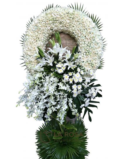 Flower Wreath 08 - Wreath Funeral Flower by LaRosa Flower Shop Quezon City