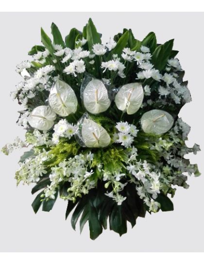 Funeral Basket 08 - Funeral Flower Delivery by LaRosa Flower Shop Quezon City