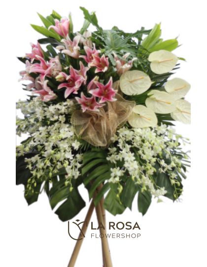 Funeral Elegant Flowers LRF-01 - Standing Funeral Flower by LaRosa Flower Shop Quezon City