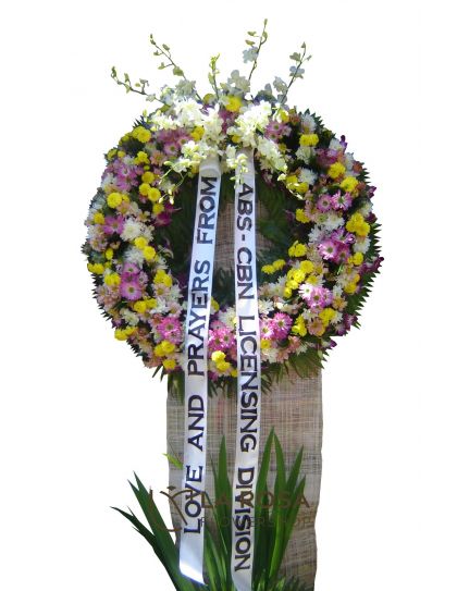 Funeral Flowers 10 - Wreath Funeral Flower by LaRosa Flower Shop Quezon City