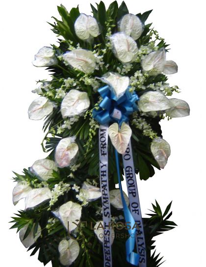 Funeral Flowers 17 - Standing Funeral Flower by LaRosa Flower Shop Quezon City