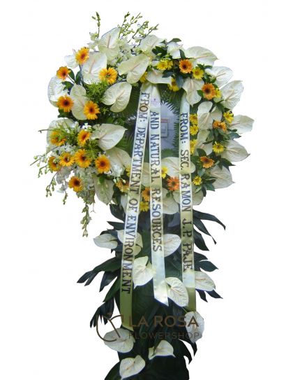 Funeral Flowers 19		  - Wreath Funeral Flower by LaRosa Flower Shop Quezon City