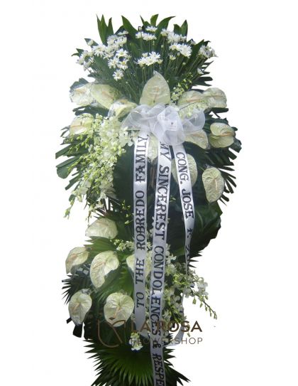 Funeral Flowers 30 - Standing Funeral Flower by LaRosa Flower Shop Quezon City