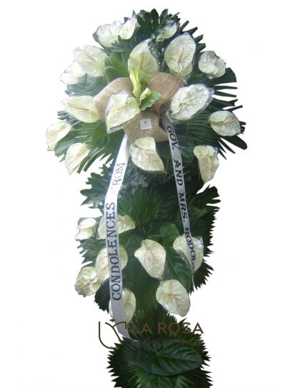 Funeral Flowers 31 - Standing Funeral Flower by LaRosa Flower Shop Quezon City