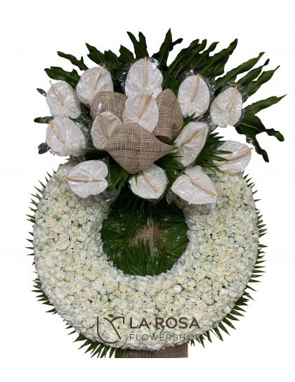 Sympathy Flower wreath 07 - Wreath Funeral Flower by LaRosa Flower Shop Quezon City