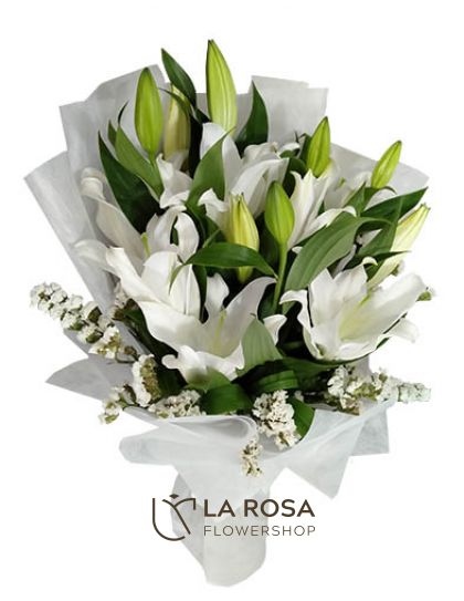 White Lily - Lilies Delivery by LaRosa Flower Shop Quezon City