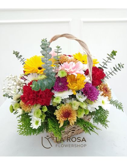 Mixed Flower Basket