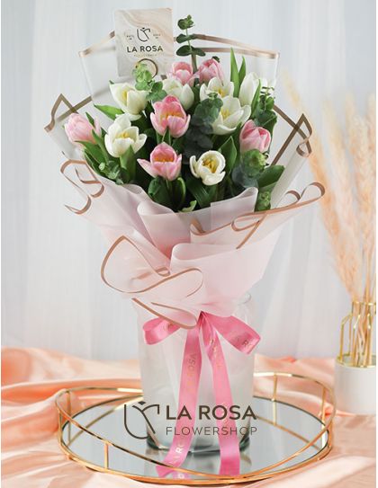 Amelia - Mixed Tulips Delivery by LaRosa Flower Shop Quezon City