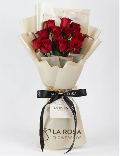 Mattea - Red Roses Delivery by LaRosa Flower Shop Quezon City
