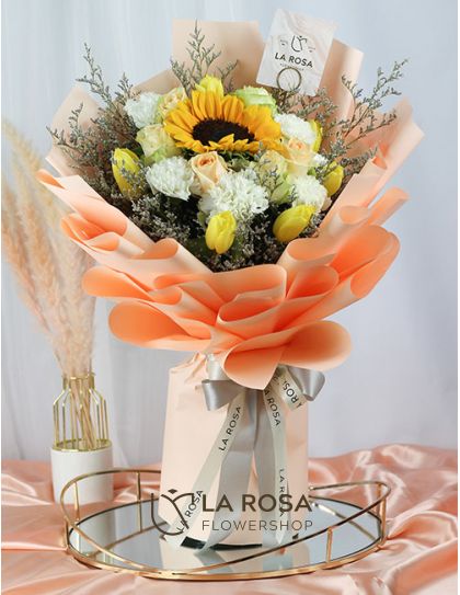 Lenora - Mixed Flower Bouquet by LaRosa Flower Shop Quezon City
