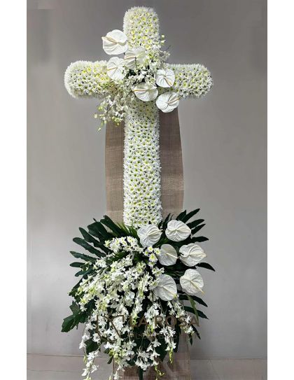 flower delivery-Cross Arrangement 09