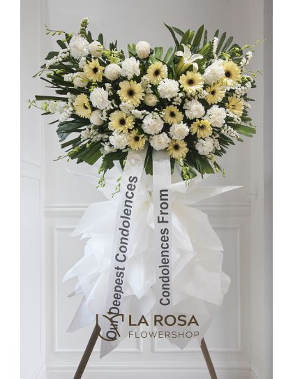 Funeral flower delivery -Eternal Peace Flower Stand