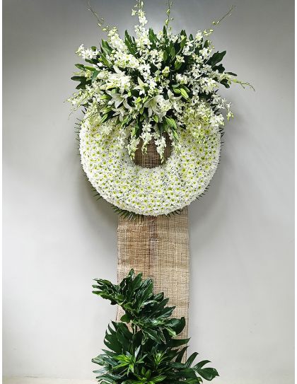sympathy flower delivery-funeral wreath 28