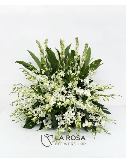 Funeral Basket 02 - Funeral Flower Delivery by LaRosa Flower Shop Quezon City