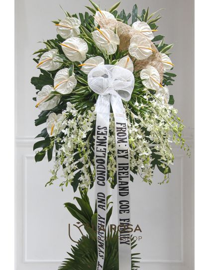 Funeral Flowers 02 - Standing Funeral Flower by LaRosa Flower Shop Quezon City