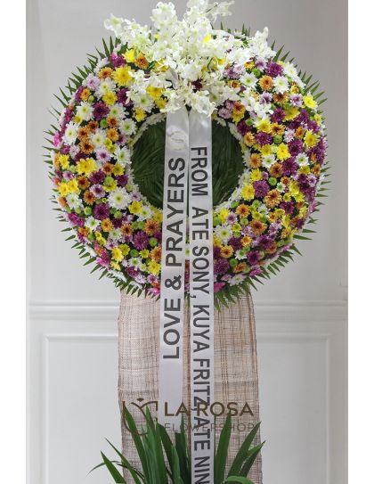Funeral Flowers 10 - Wreath Funeral Flower by LaRosa Flower Shop Quezon City