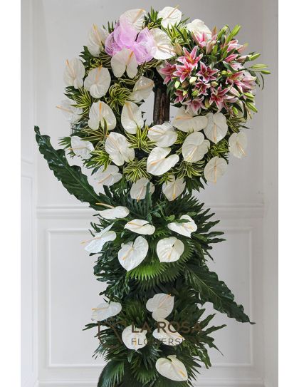 Funeral Flowers 20 - Wreath Funeral Flower by LaRosa Flower Shop Quezon City
