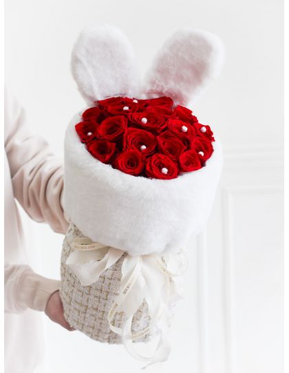 Flower delivery Philippines-Bunny Love Roses (White)