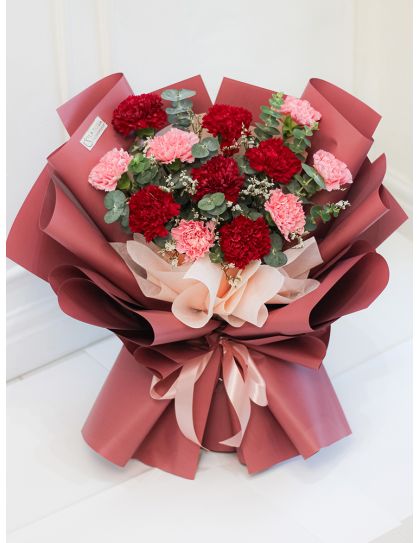 online flower delivery - Coral Charms Carnations