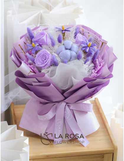 Blush Harmony - Pink (Preserved) - Preserved Flower Delivery by LaRosa Flower Shop Quezon City