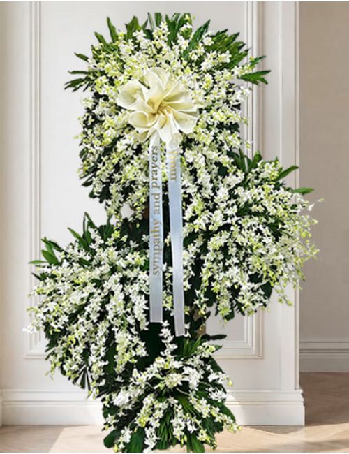 Funeral Flowers White Orchids Funeral Flowers White Orchids