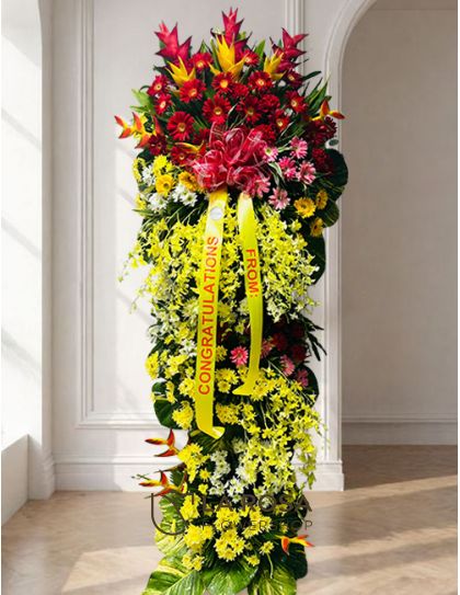 Inaugural Stand 15 Philippines - Elegant Mixed Flower Stand Delivery