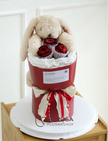 Juliet Rose Hug Preserved - Preserved Collection Philippines | Flower Bouquet Delivery