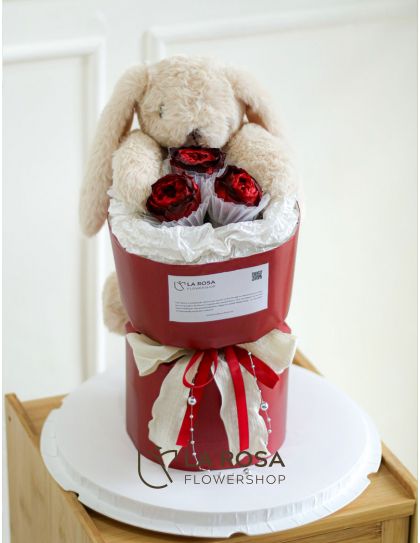 Juliet Rose Hug (Preserved) - Preserved Flower Delivery by LaRosa Flower Shop Quezon City