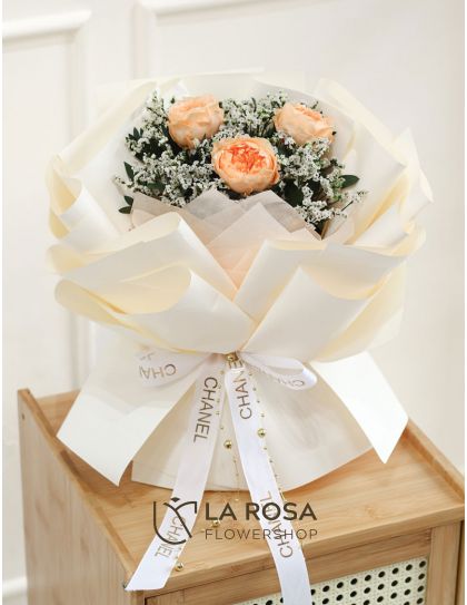 Petite Apricot (Preserved) - Preserved Flower Delivery by LaRosa Flower Shop Quezon City