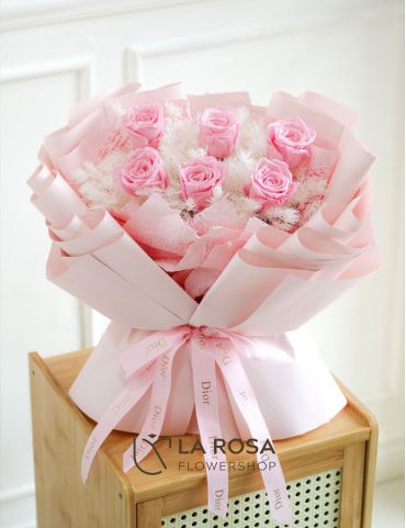 Pink Aura (Preserved) - Preserved Flower Delivery by LaRosa Flower Shop Quezon City