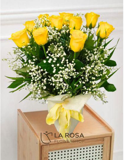 Yellow Roses in Vase – Rose Bouquet Philippines | Flower Delivery