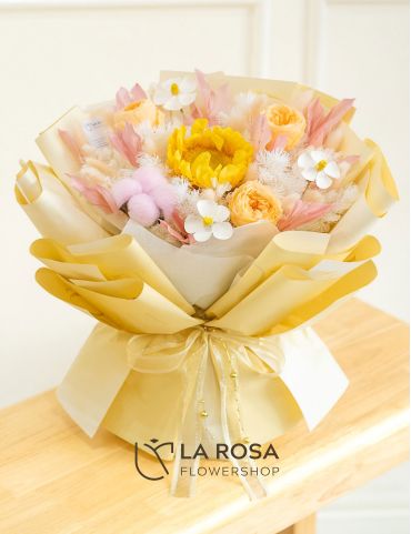 Sunflower Garden Harmony (Preserved Suflower) - Preserved Flower Delivery by LaRosa Flower Shop Quezon City