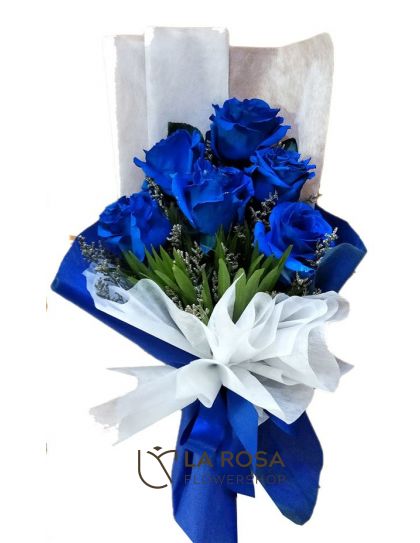 6 Ecuadorian Blue - Father's Day Flower Delivery by LaRosa Flower Shop Quezon City
