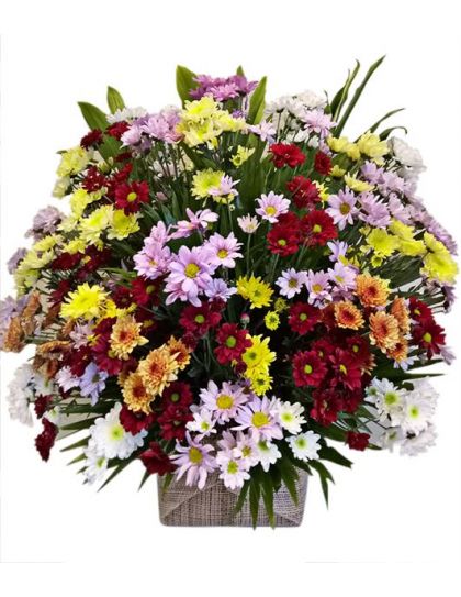 Flower Basket 02 - Flowers in a Basket Delivery by LaRosa Flower Shop Quezon City