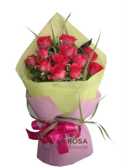 Pink Bloom - Roses Delivery by LaRosa Flower Shop Quezon City