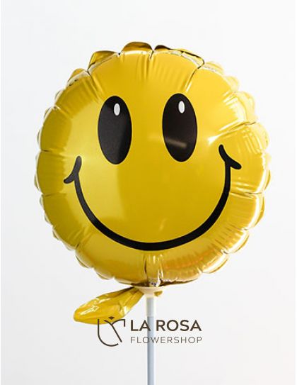 Smiley Face (Mylar Balloon) - Flowers with Balloon by LaRosa Flower Shop Quezon City