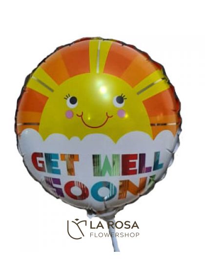 Get Well 02 - Flowers with Balloon by LaRosa Flower Shop Quezon City