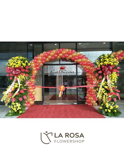 Inaugural Standy with Balloons Arch 01 - Inaugural Balloons by LaRosa Flower Shop Quezon City